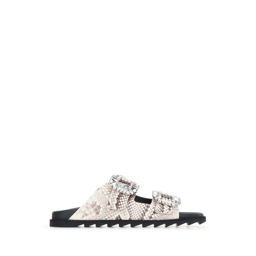 Roger Vivier Women Slidy Viv Strass Buckle